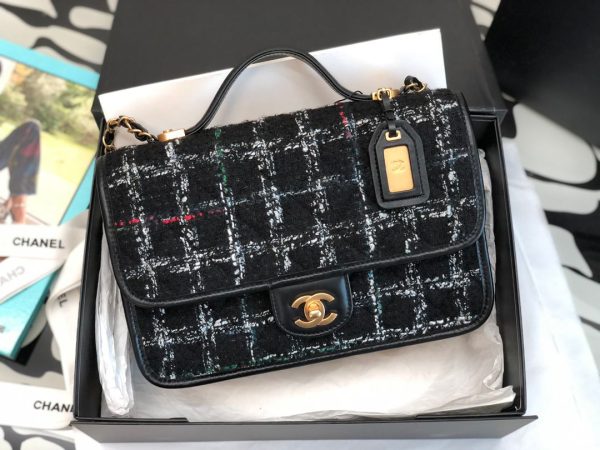 Chanel School Memory Top Handle Flap Bag - Image 3