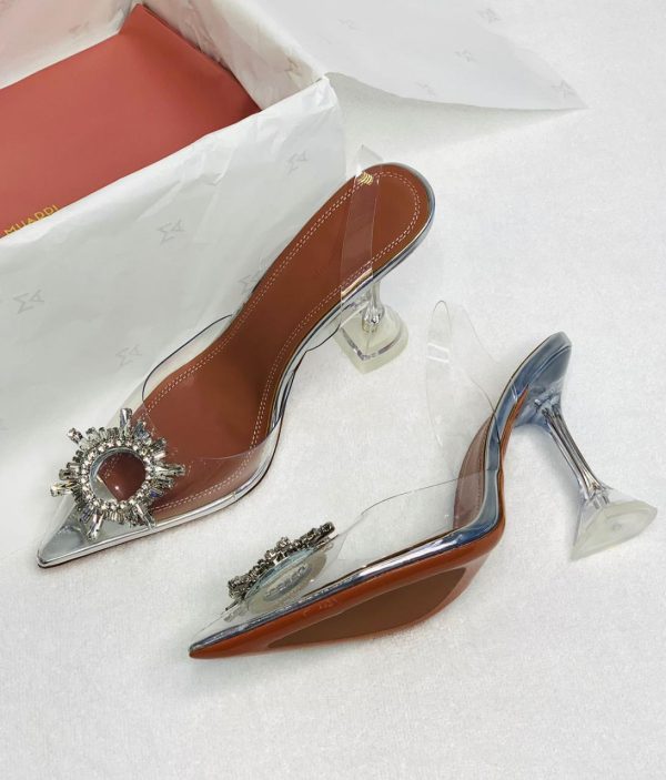 Amina Muaddi Rosie Glass Pump - Image 4