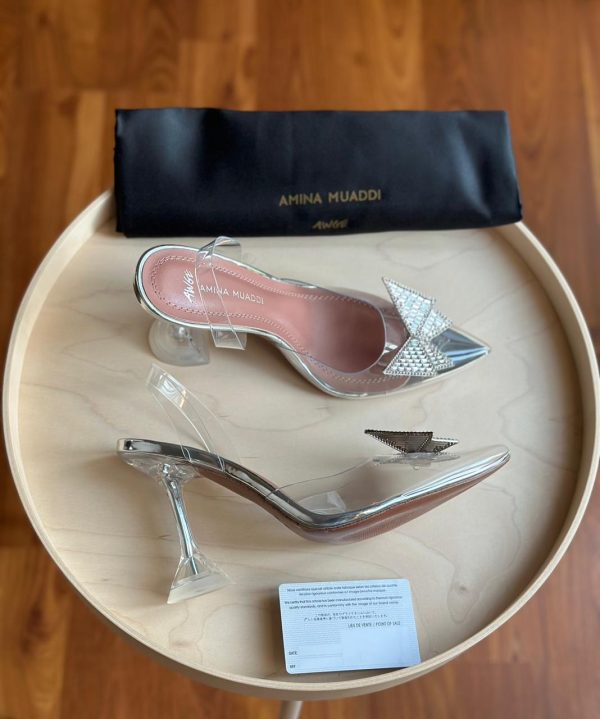 Amina Muaddi Rosie Glass Pump - Image 6