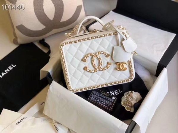 Chanel CC Mini Filigree Vanity Case Bag