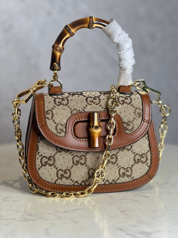 GUCCI BAMBOO 1947 MINI TOP HANDLE BAG