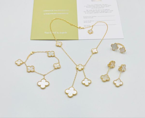 Van Cleef Necklace On Neck - Image 2