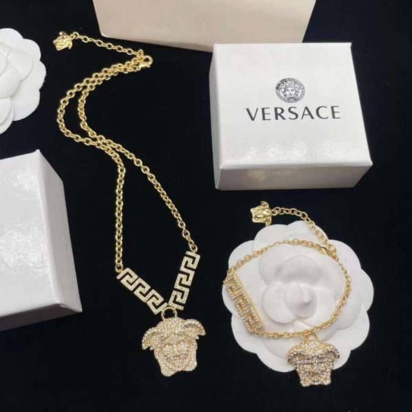 Versace Crystal La Medusa Necklace