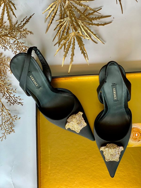 Versace La Medusa Slingback Pumps - Image 2