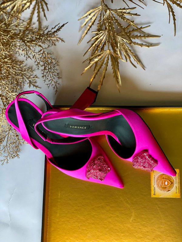 Versace La Medusa Slingback Pumps - Image 3