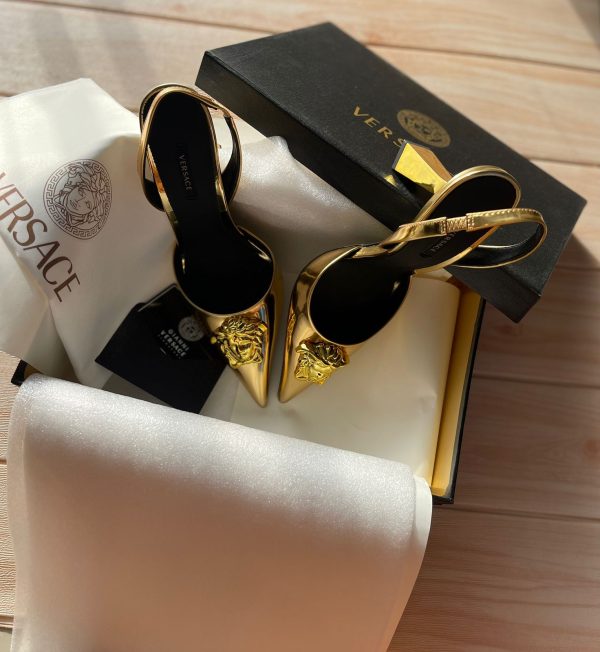 Versace La Medusa Slingback Pumps