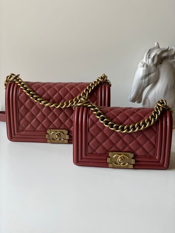 Boy Flap Bag Quilted Caviar Old Medium - Image 5