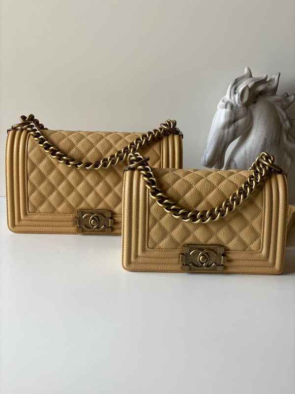 Boy Flap Bag Quilted Caviar Old Medium - Image 6