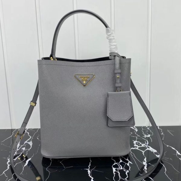 Prada Saffiano Leather Bucket Bag - Image 2