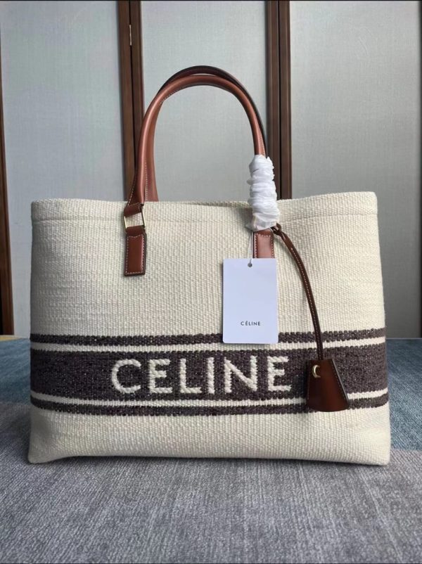 Celine Horizontal Cabas Canvas Bag - Image 2