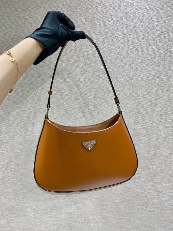 Prada Cleo Brushed Leather Shoulder Bag - Image 8