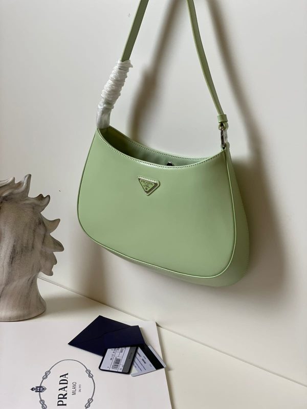 Prada Cleo Brushed Leather Shoulder Bag - Image 9