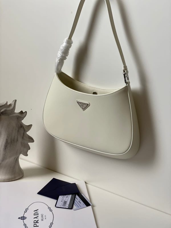 Prada Cleo Brushed Leather Shoulder Bag - Image 11