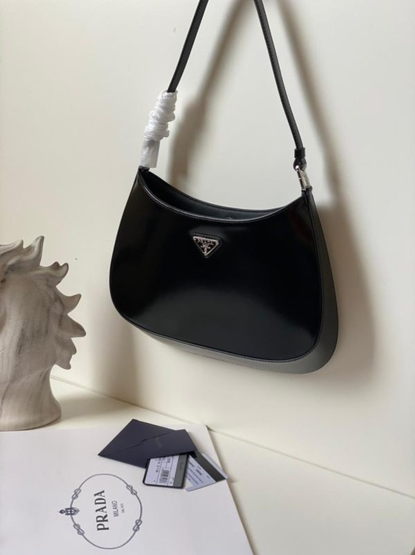 Prada Cleo Brushed Leather Shoulder Bag - Image 12