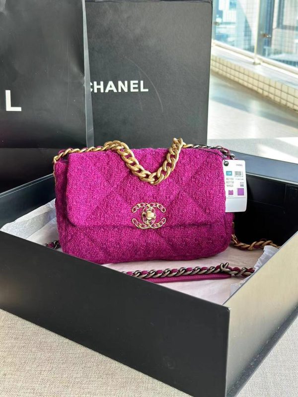 Chanel Tweed Flap Bag - Image 3