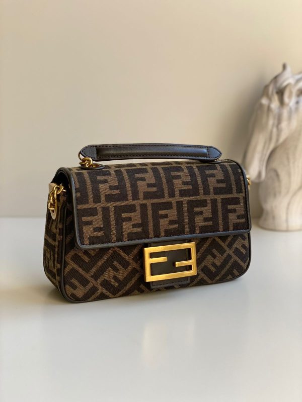 Baguette Blue Nappa Leather Bag - Image 11