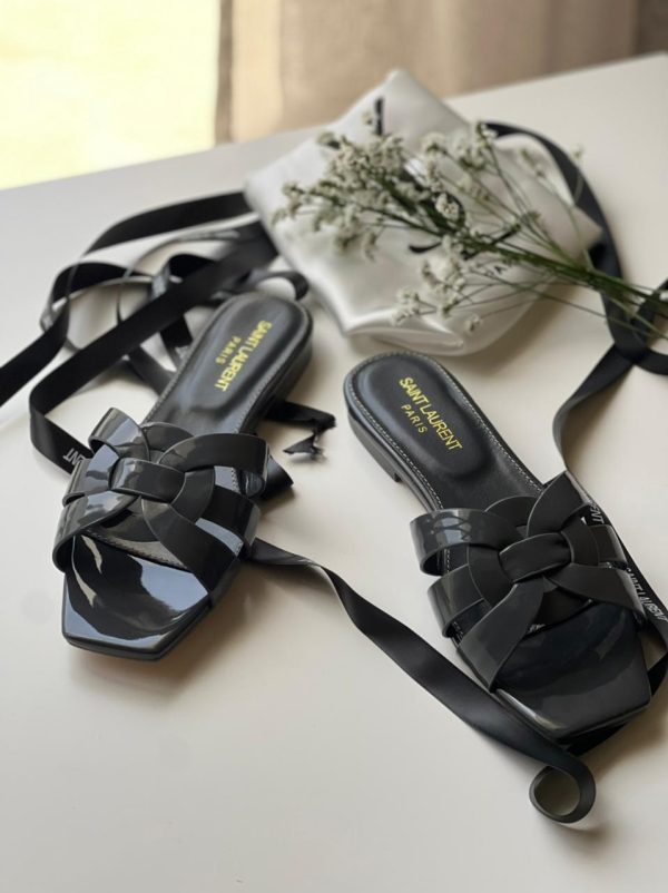 Ysl Nu Pieds Leather Sandals - Image 4