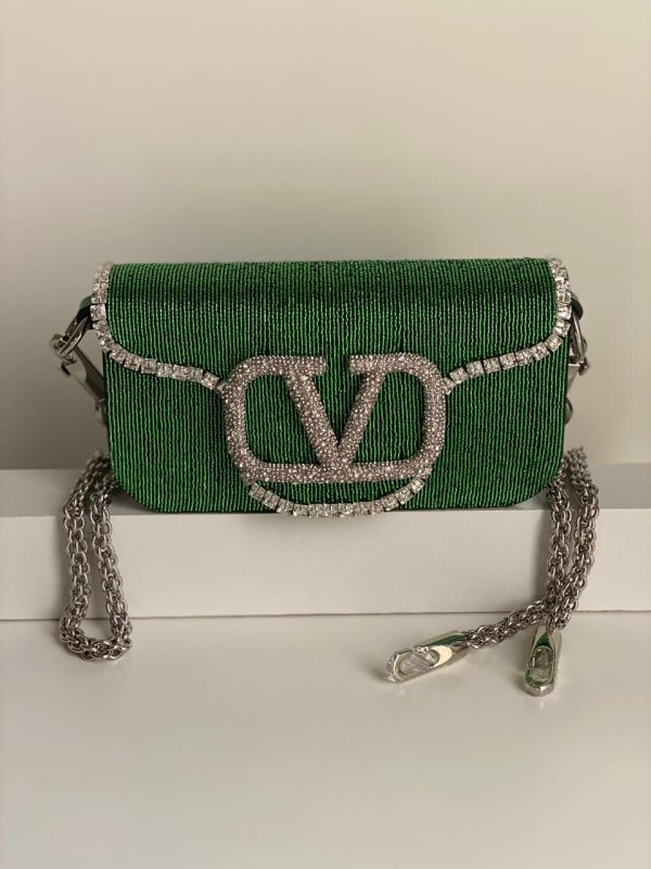 Valentino Garavani  Locò Embroidered Shoulder Bag - Image 3
