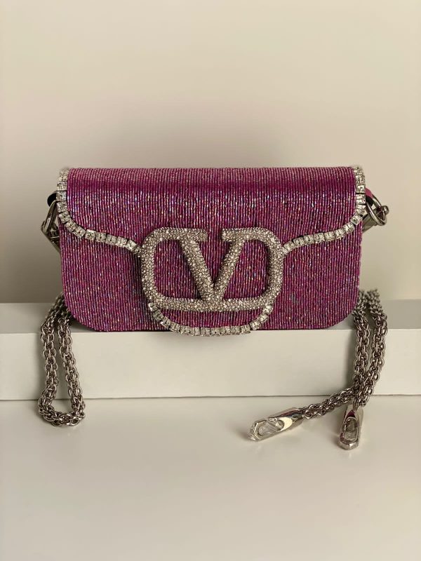 Valentino Garavani  Locò Embroidered Shoulder Bag - Image 2