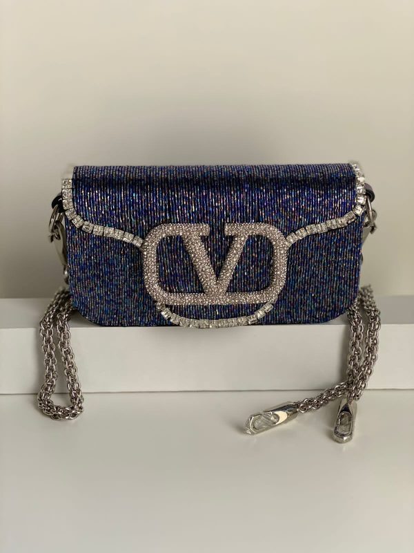 Valentino Garavani  Locò Embroidered Shoulder Bag