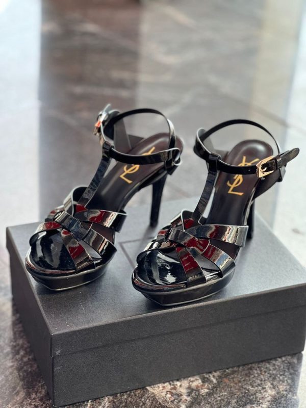 Ysl Leather Tribute Platform Heels - Image 2
