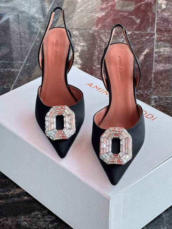 Amina Muaddi Camelia Slingback Pumps - Image 2