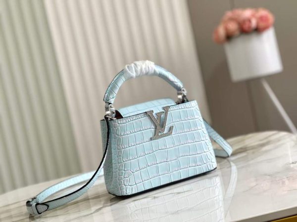 Lv Capucines Mini Crocodilien Bag