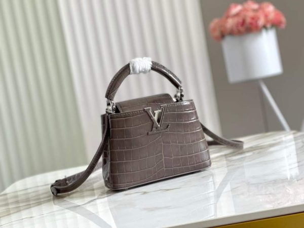 Lv Capucines Mini Crocodilien Bag - Image 4