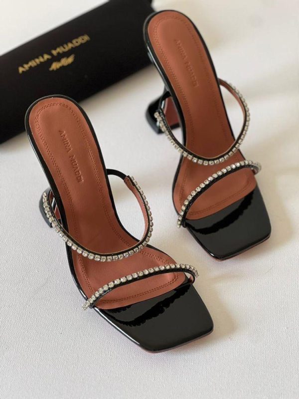 Amina Muaddi Gilda 95mm Sandals - Image 2