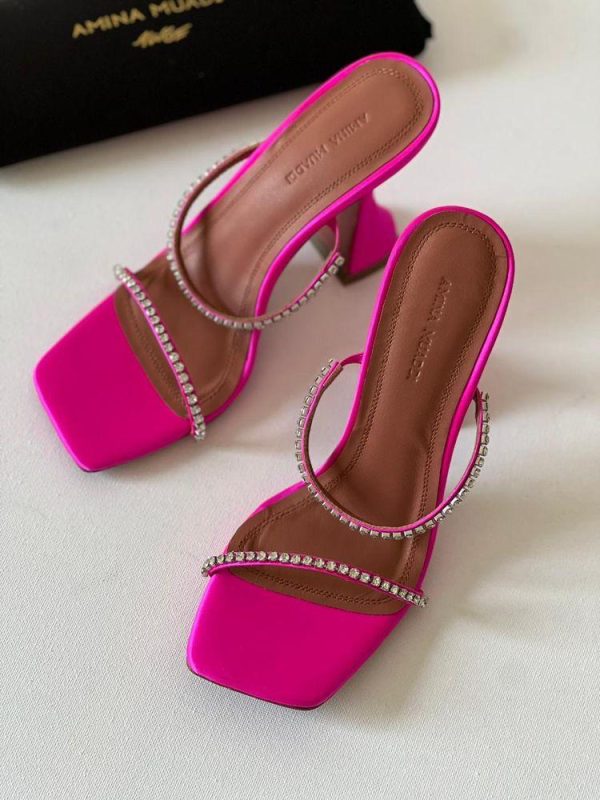 Amina Muaddi Gilda 95mm Sandals - Image 3