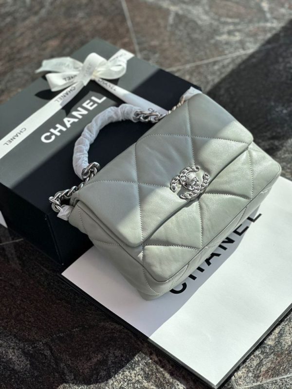 Chanel Lambskin Medium 19 Flap Bag - Image 3