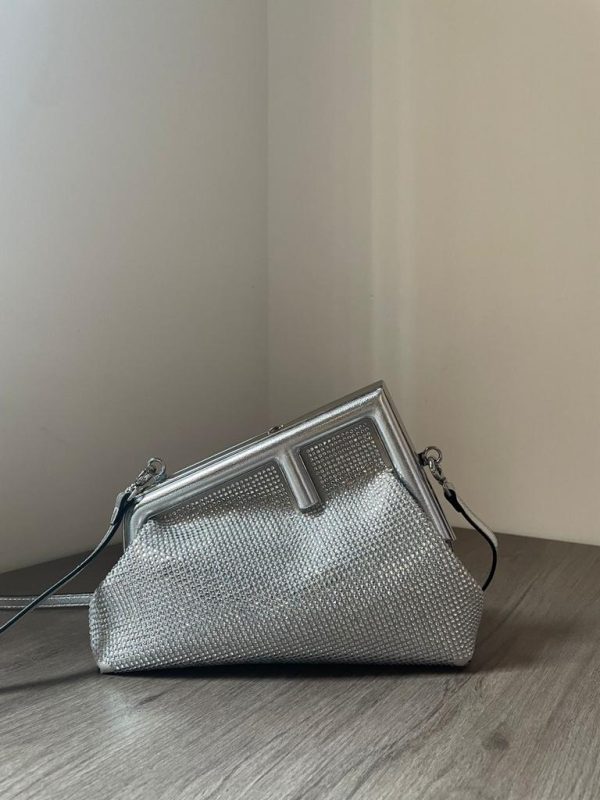 Fendi First Silver Stone Bags