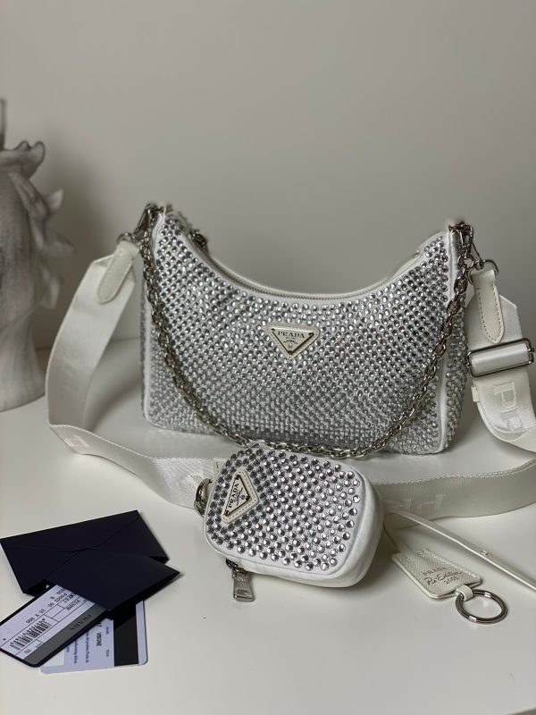Prada Satin Crystal Re-edition 2005 Bag - Image 4