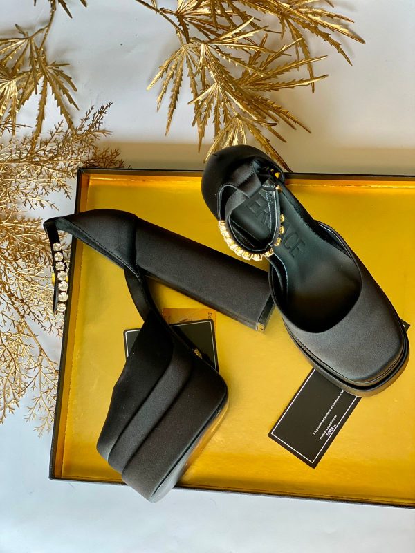 Versace Platform Pumps Medusa Aevitas Satin - Image 3