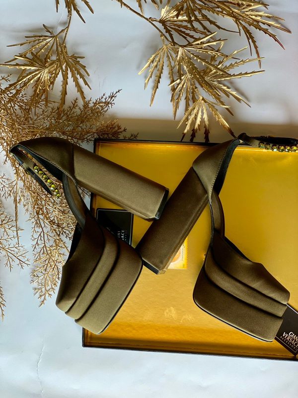 Versace Platform Pumps Medusa Aevitas Satin - Image 7