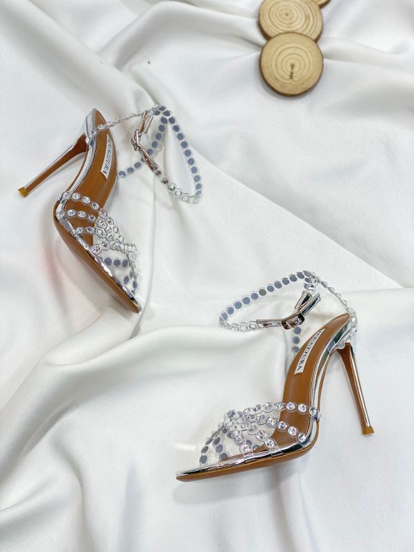 Jimmy Choo Sacora 100 Pearl Satin - Image 2