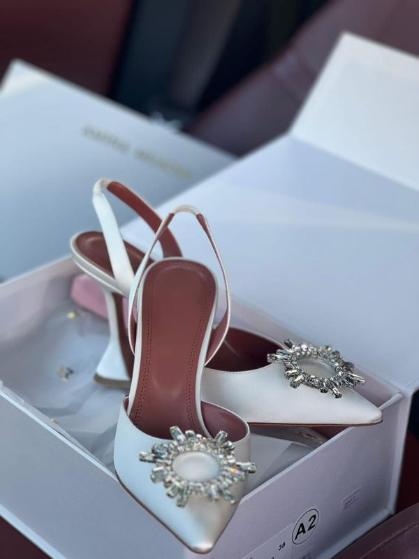 Amina Muaddi Begum Slingback Heels - Image 4