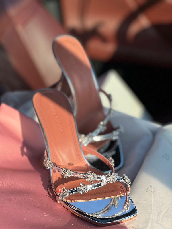 Amina Muaddi Lily Crystal  Slipper - Image 3