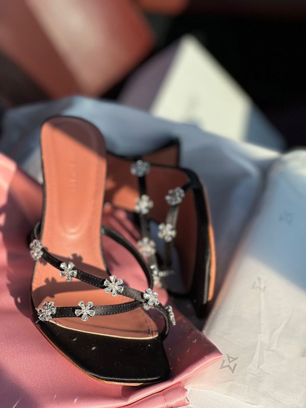 Amina Muaddi Lily Crystal  Slipper - Image 2