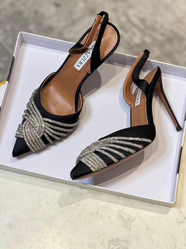 Gatsby 105 Satin Slingback Pumps