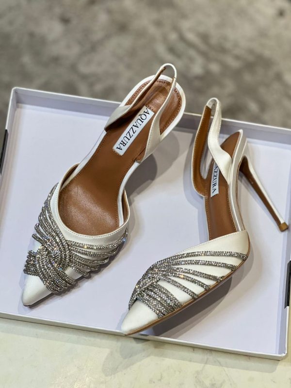 Gatsby 105 Satin Slingback Pumps - Image 4