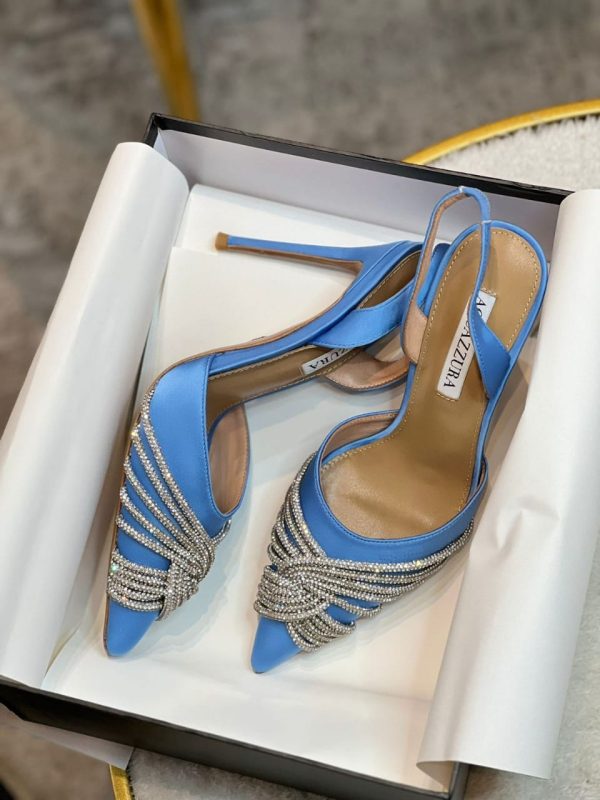 Gatsby 105 Satin Slingback Pumps - Image 5