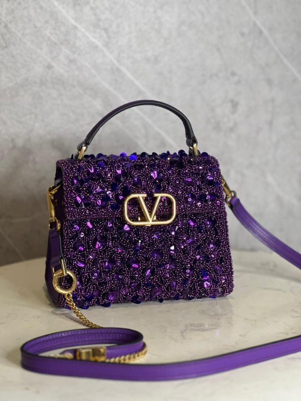 Mini Vsling Handbag With 3d Embroidery - Image 2