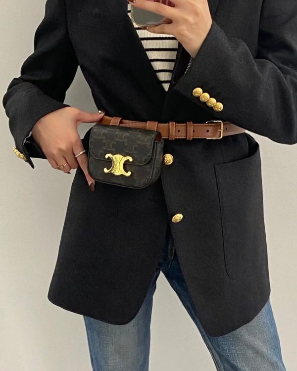 Celine Mini Triomphe Belt Bag - Image 2