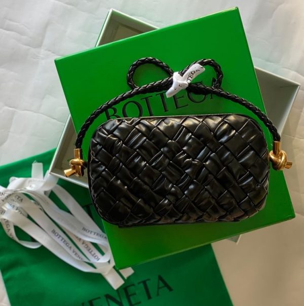 Bottega Leather Knot Minaudiere Bag - Image 2