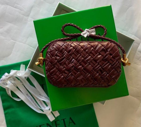 Bottega Leather Knot Minaudiere Bag