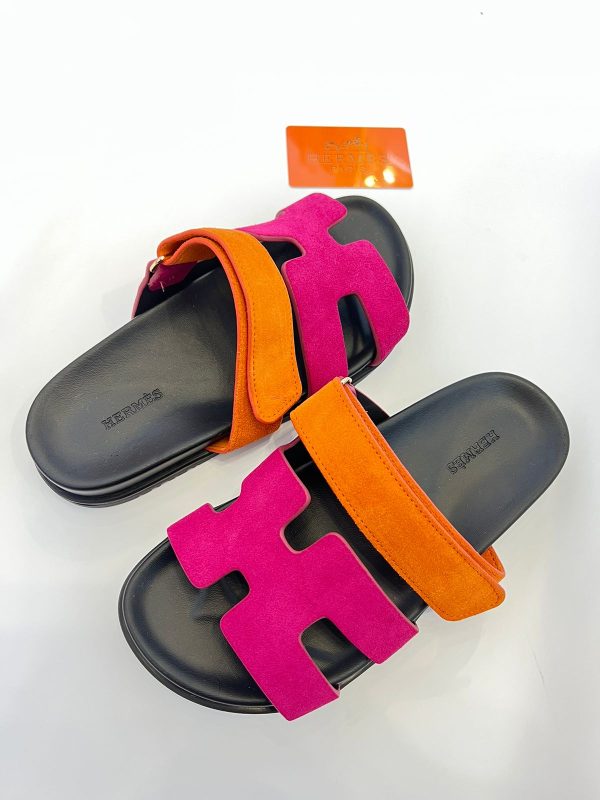 Hermes Chypre Leather Sandals - Image 2