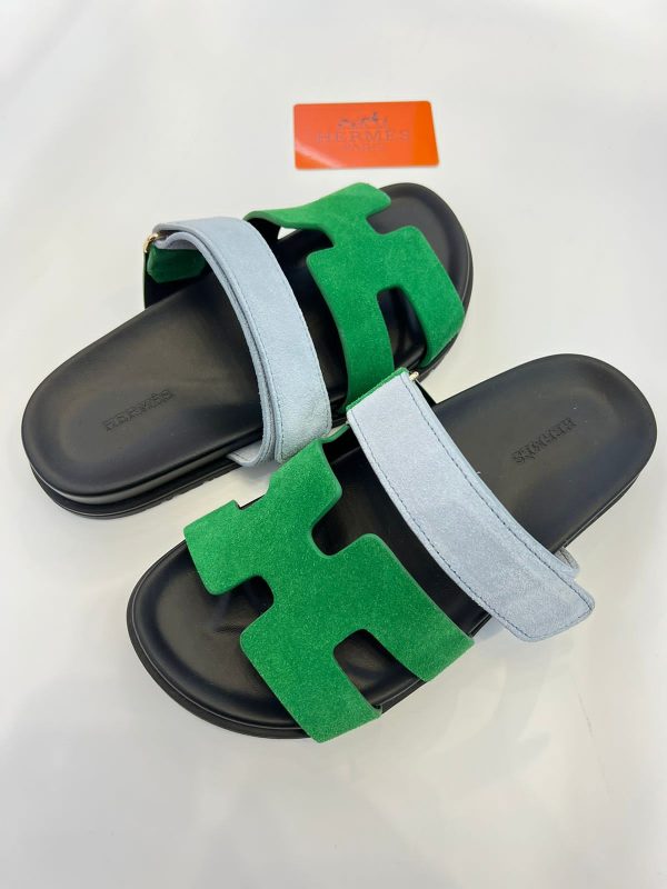 Hermes Chypre Leather Sandals - Image 3