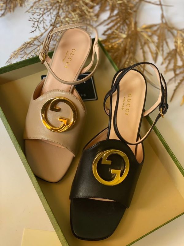 Gucci Blondie Leather Sandals