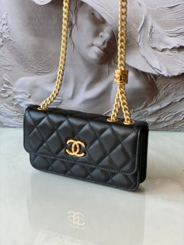 Chanel Black & Gold Wallet On Chain